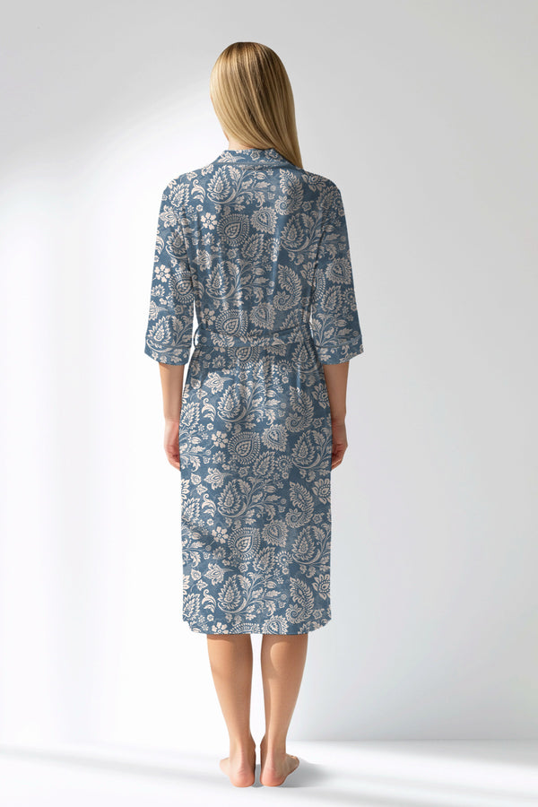 Woman Polyviscon Edelia Dressing Gown - VienettaROTASYON