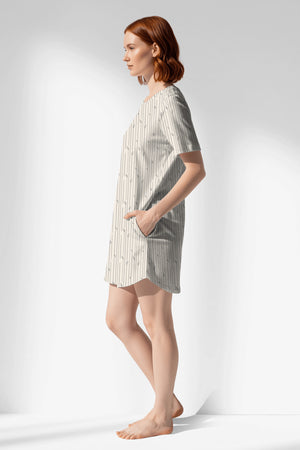 Woman Polyviscon Lina Pocket Detail Tunic - VienettaROTASYON