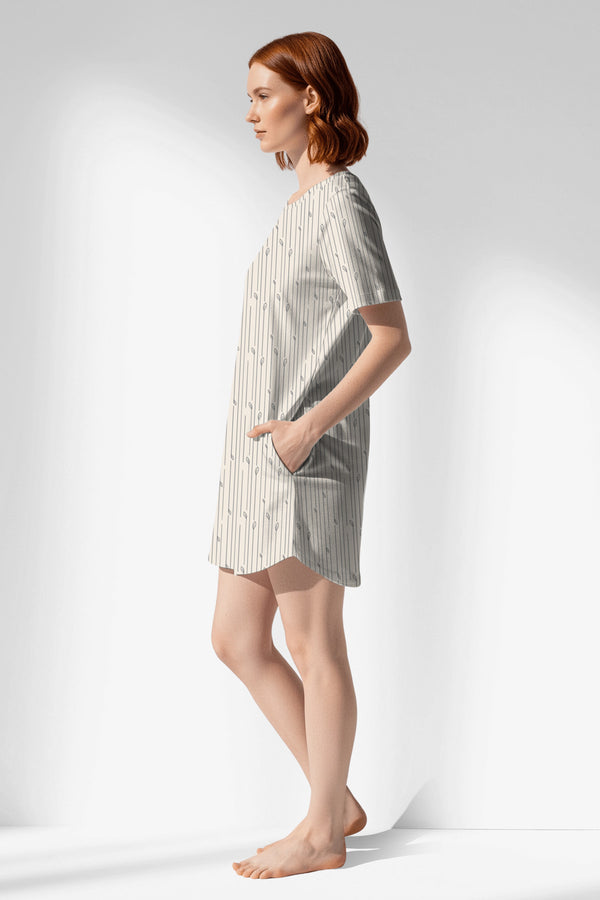 Woman Polyviscon Lina Pocket Detail Tunic - VienettaROTASYON