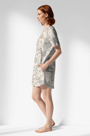 Woman Polyviscon Fresco Pocket Detail Tunic - VienettaROTASYON