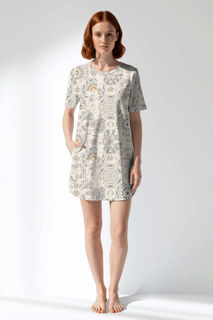 Woman Polyviscon Fresco Pocket Detail Tunic - VienettaROTASYON