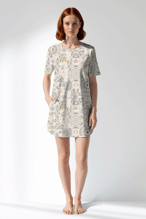 Woman Polyviscon Fresco Pocket Detail Tunic - VienettaROTASYON