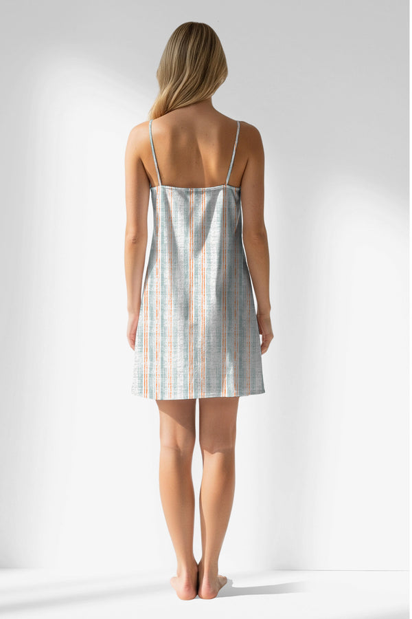 Woman Polyviscon Liner Thin Strap Tunic - VienettaROTASYON