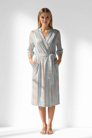 Woman Polyviscon Liner Dressing Gown - VienettaROTASYON