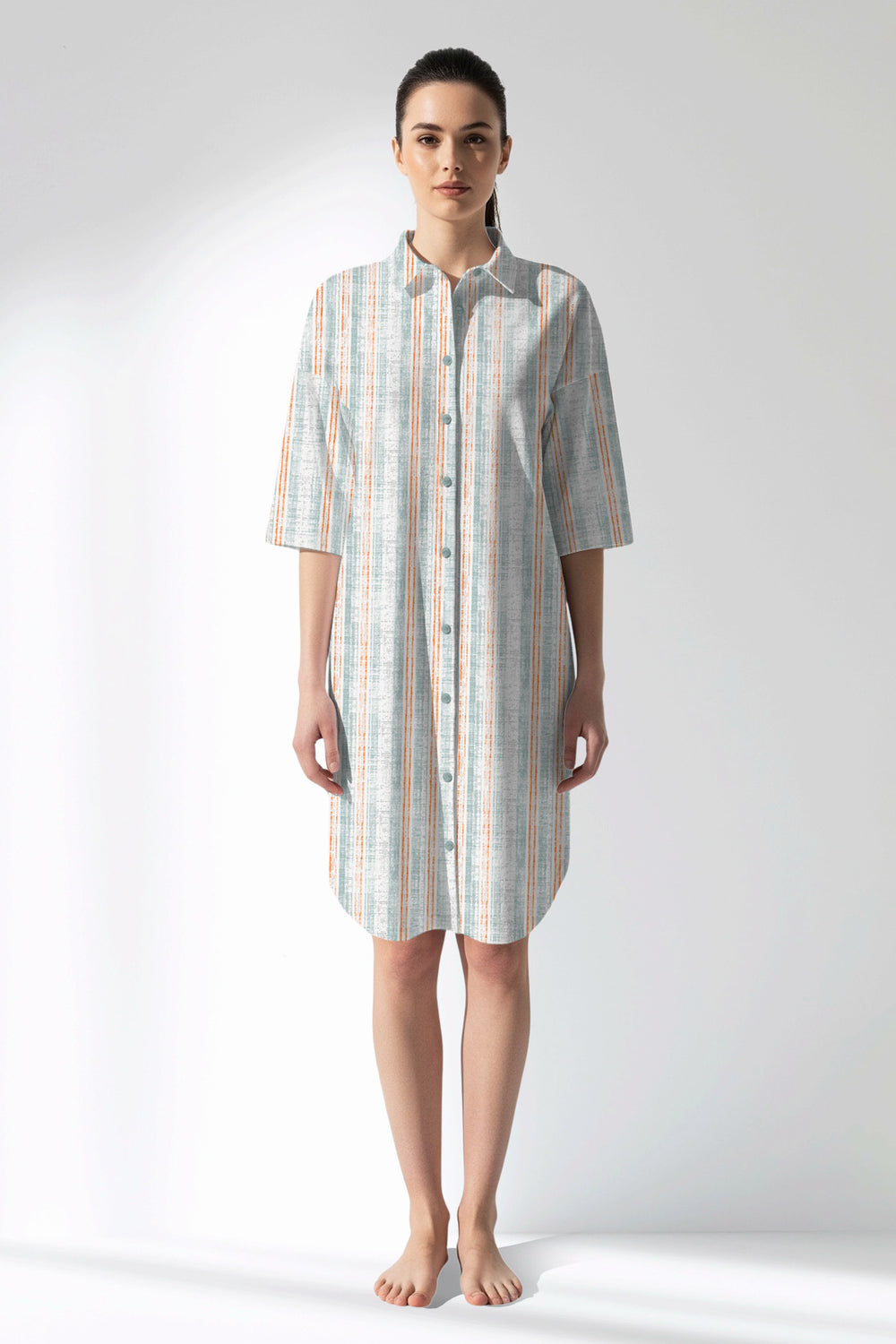 Woman Polyviscon Liner Shirt Tunic - VienettaROTASYON