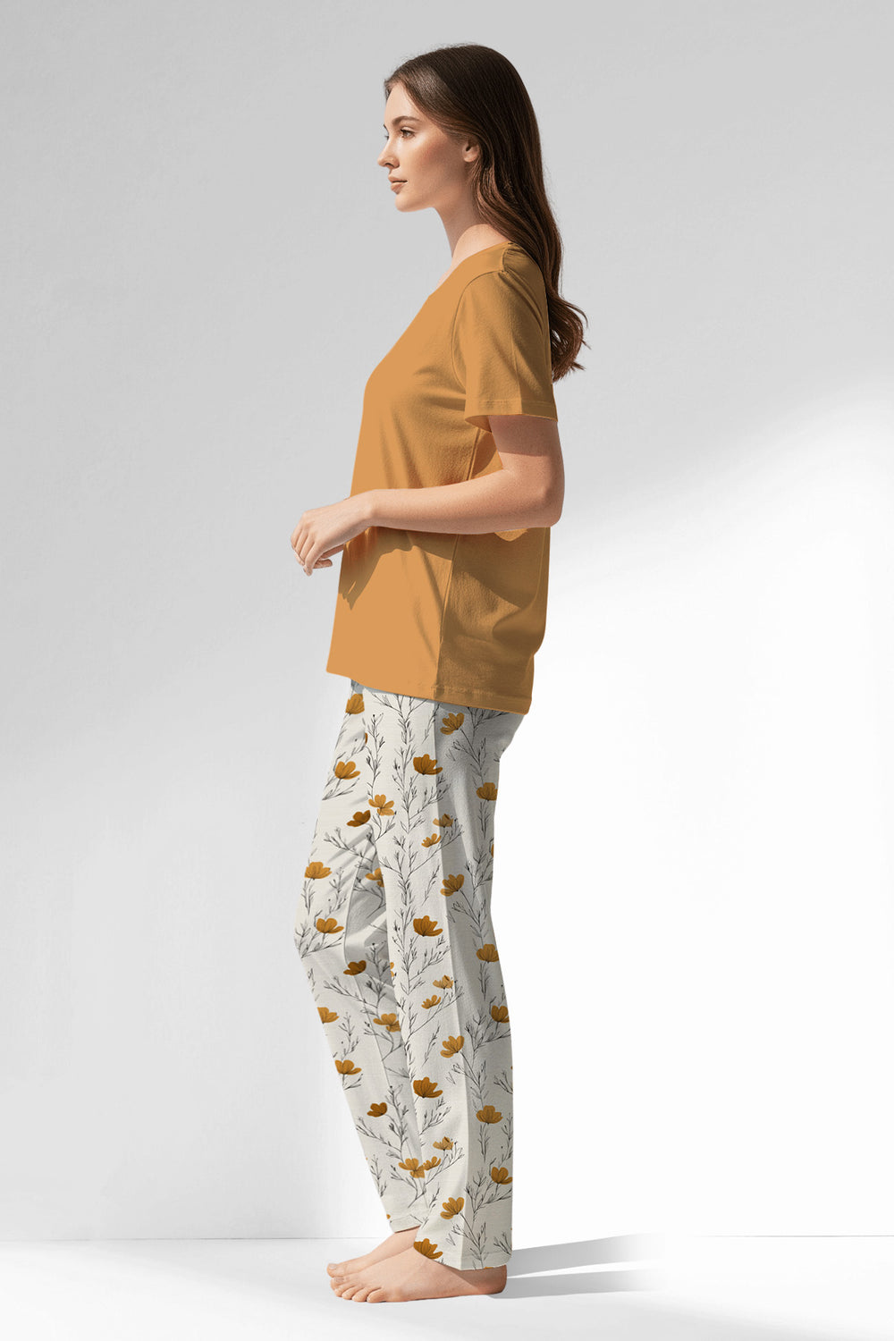 Woman Polyviscon Linora Pyjama Set - VienettaGOLDEN NUGGET