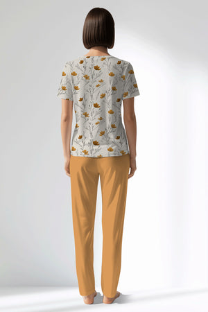 Woman Polyviscon Linora Pocket Detail Pyjama Set - VienettaROTASYON