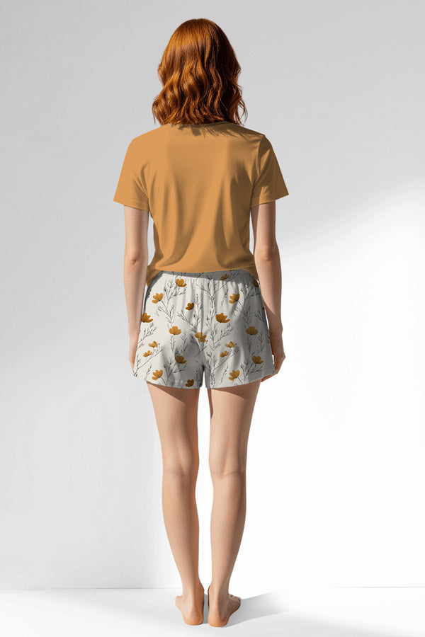 Woman Polyviscon Linora Short Set - VienettaGOLDEN NUGGET