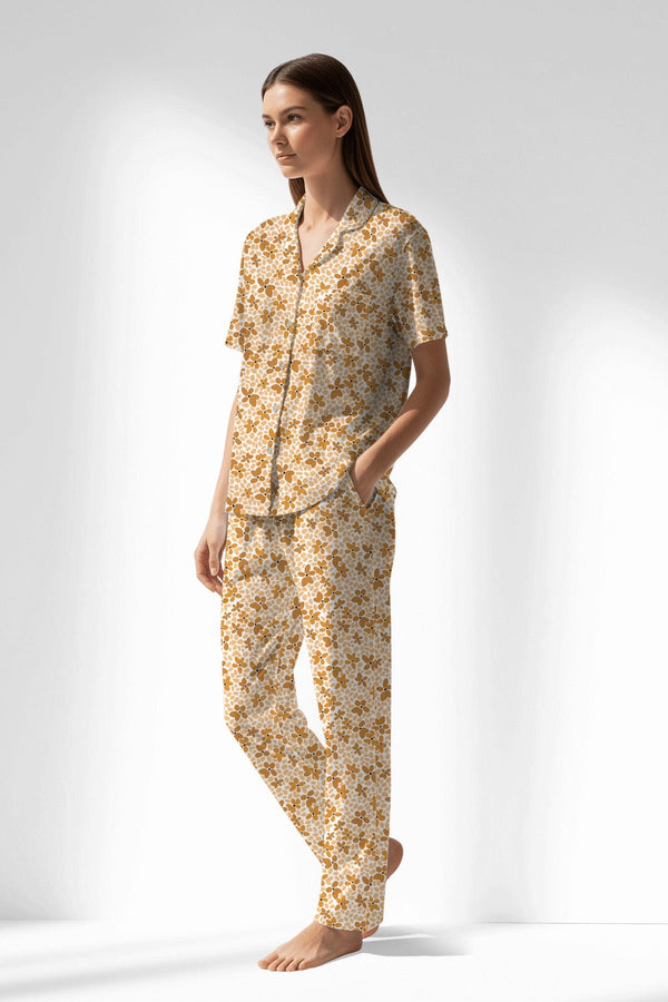 Woman Polyviscon Mellow Buttoned Pyjama Set - VienettaROTASYON