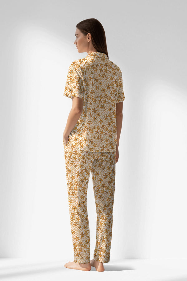 Woman Polyviscon Mellow Buttoned Pyjama Set - VienettaROTASYON
