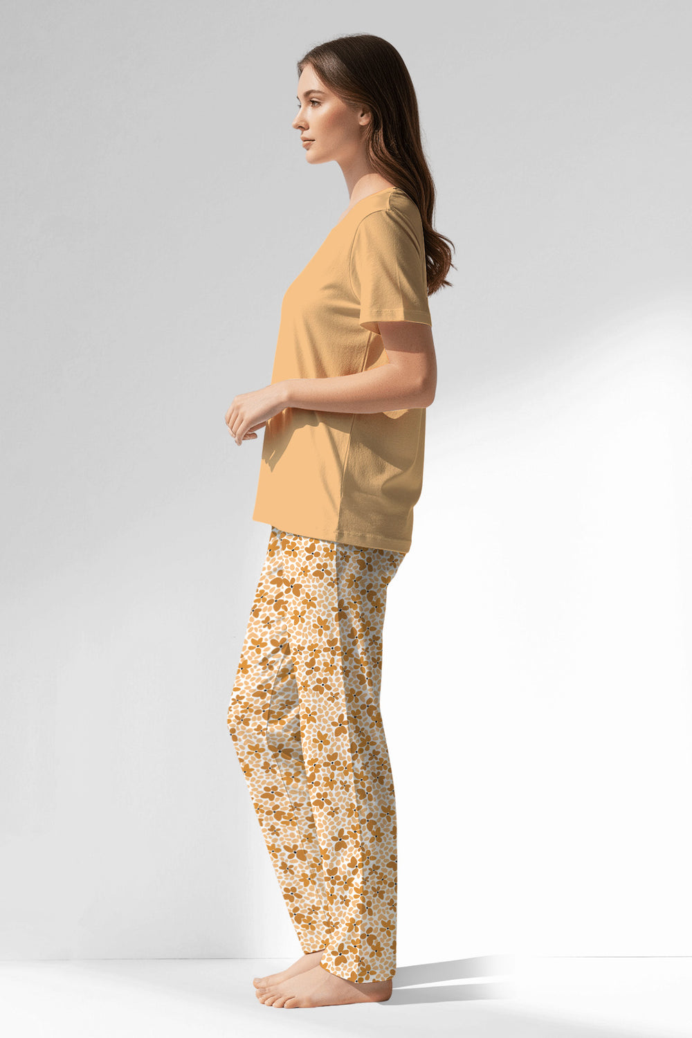 Woman Polyviscon Mellow Pyjama Set - VienettaSUNBURST