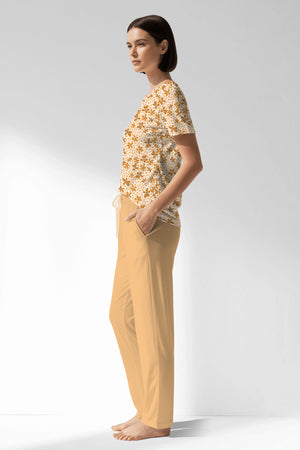 Woman Polyviscon Mellow Pocket Detail Pyjama Set - VienettaROTASYON