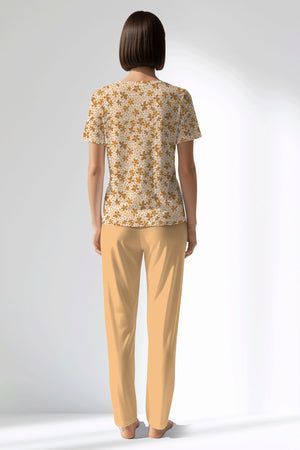 Woman Polyviscon Mellow Pocket Detail Pyjama Set - VienettaROTASYON