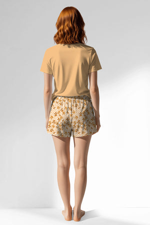 Woman Polyviscon Mellow Short Set - VienettaSUNBURST