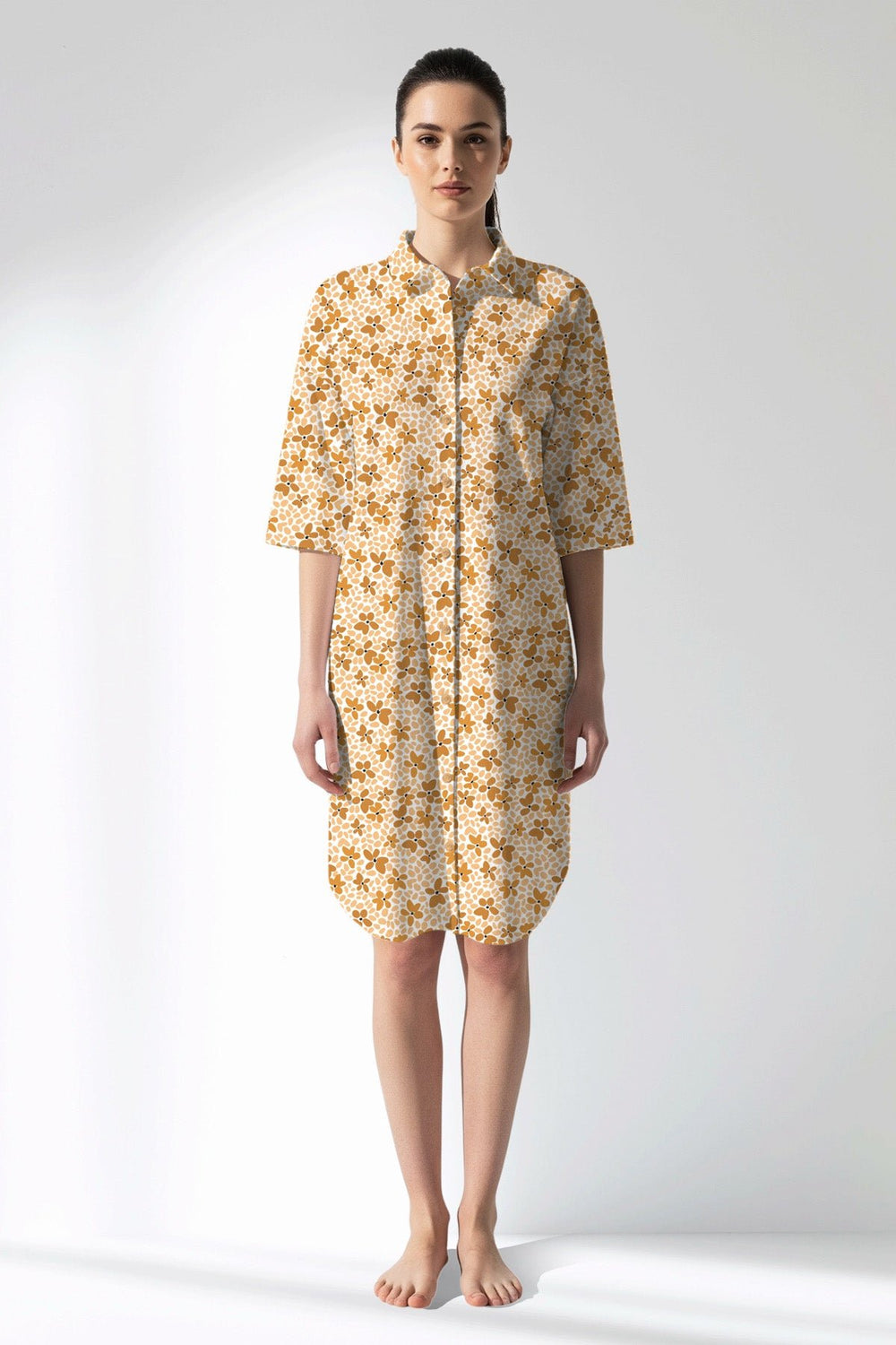 Woman Polyviscon Mellow Shirt Tunic - VienettaROTASYON