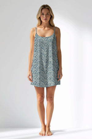 Woman Polyviscon Noble Thin Strap Tunic - VienettaROTASYON