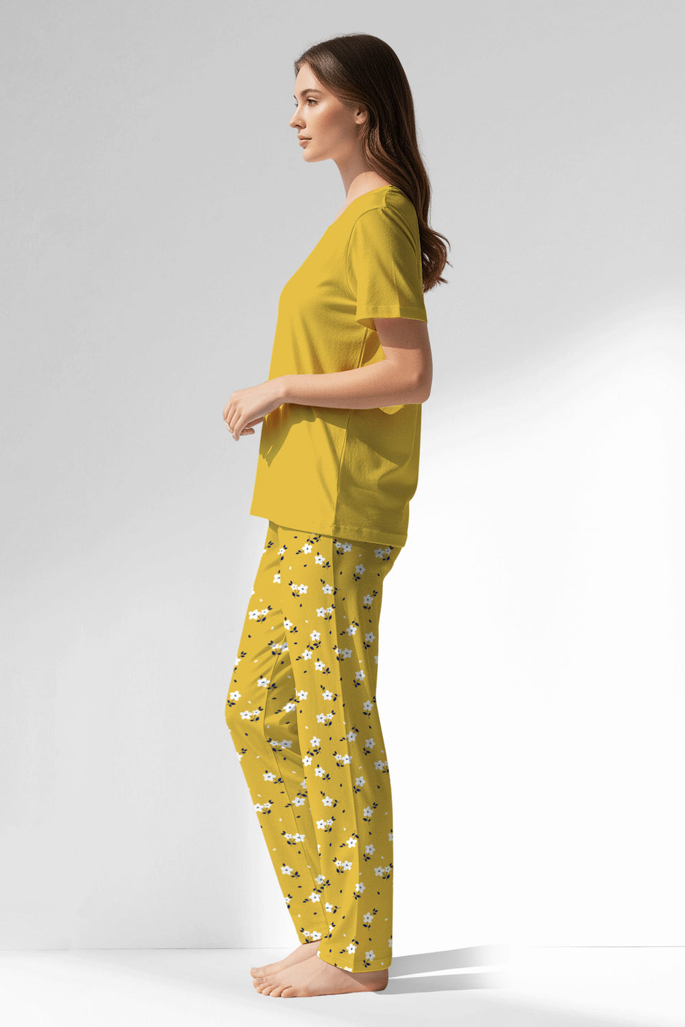 Woman Polyviscon Solaria Pyjama Set - VienettaSUPER LEMON