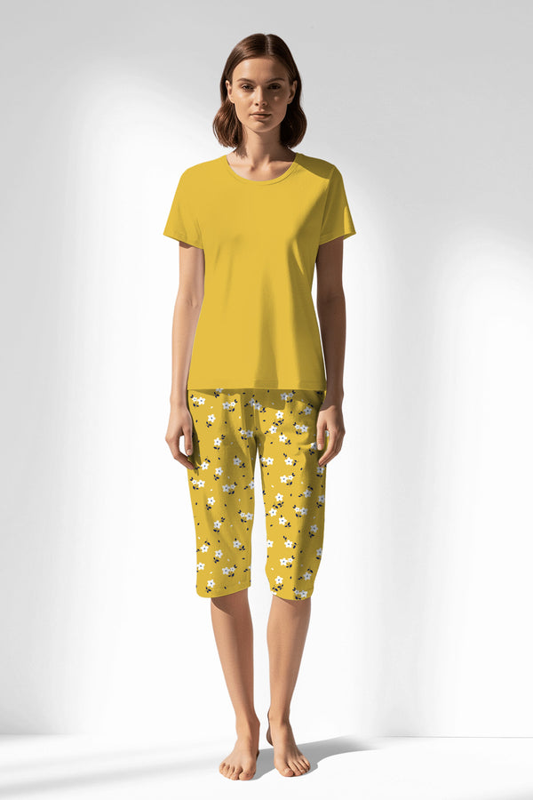 Woman Polyviscon Solaria Capri Set - VienettaSUPER LEMON