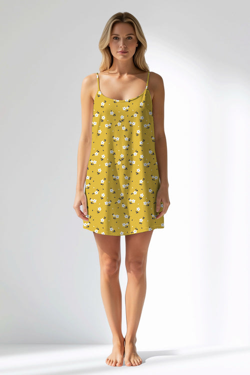 Woman Polyviscon Solaria Thin Strap Tunic - VienettaROTASYON