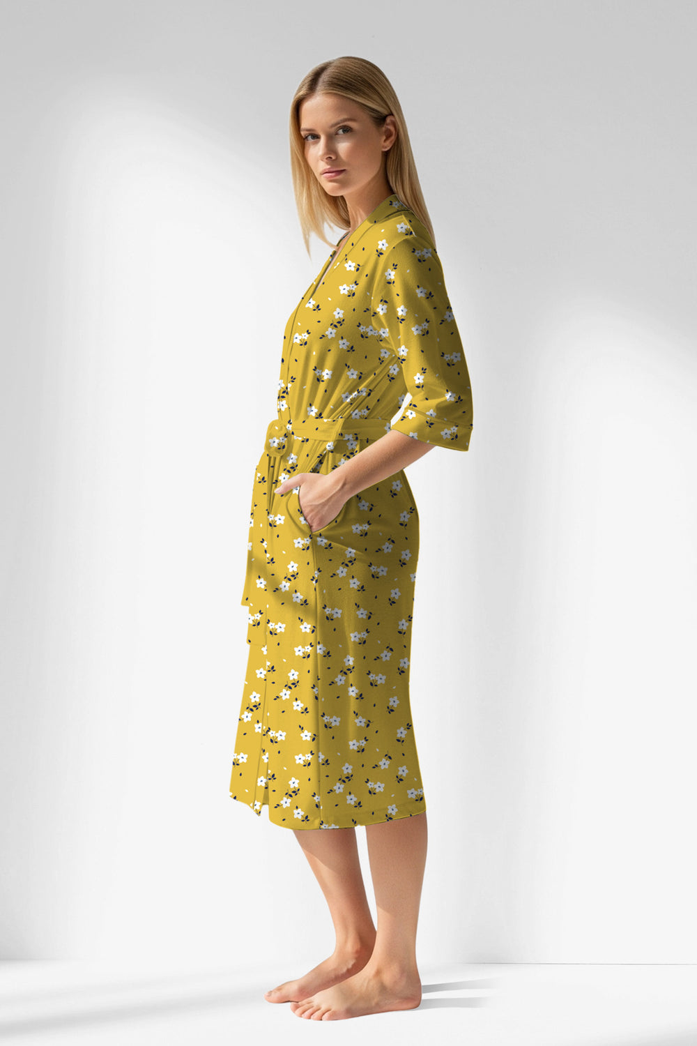 Woman Polyviscon Solaria Dressing Gown - VienettaROTASYON