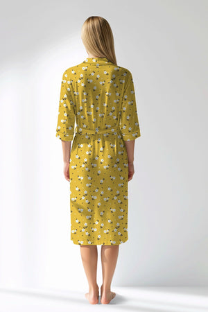 Woman Polyviscon Solaria Dressing Gown - VienettaROTASYON