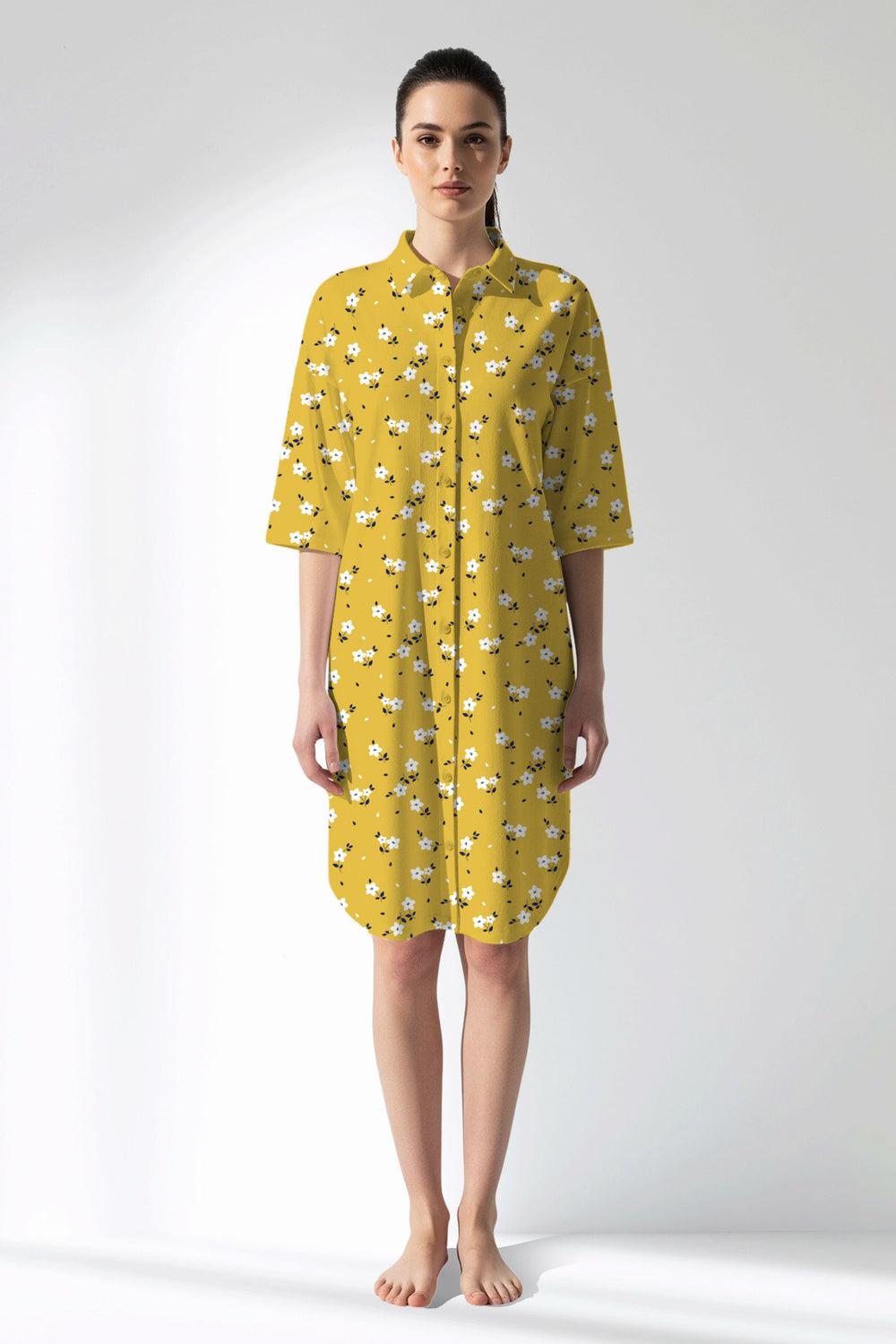 Woman Polyviscon Solaria Shirt Tunic - VienettaROTASYON