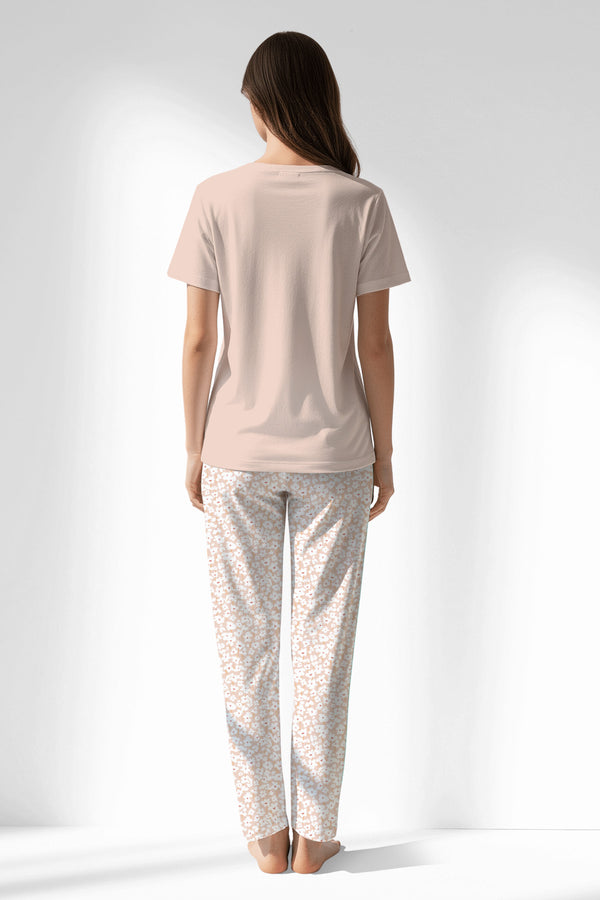 Woman Polyviscon Vanilla Pyjama Set - VienettaB - AQUA FOAM