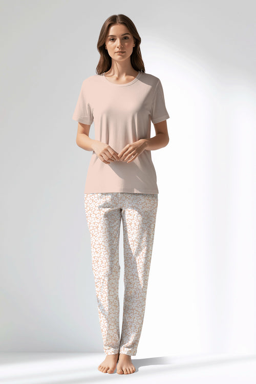 Woman Polyviscon Vanilla Pyjama Set - VienettaSOFT PINK