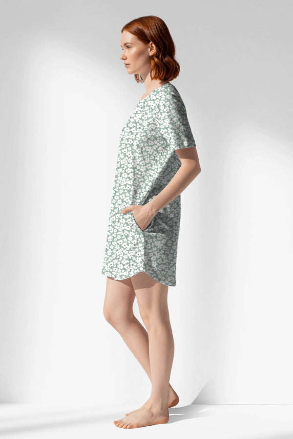 Woman Polyviscon Vanilla Pocket Detail Tunic - VienettaB - AQUA ROTASYON