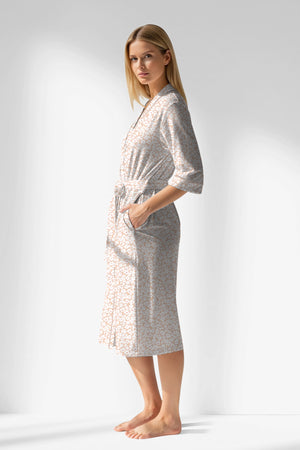Woman Polyviscon Vanilla Dressing Gown - VienettaB - AQUA ROTASYON