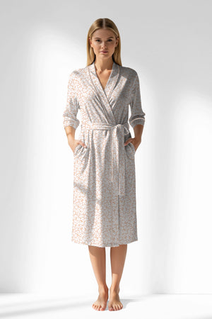 Woman Polyviscon Vanilla Dressing Gown - VienettaROTASYON