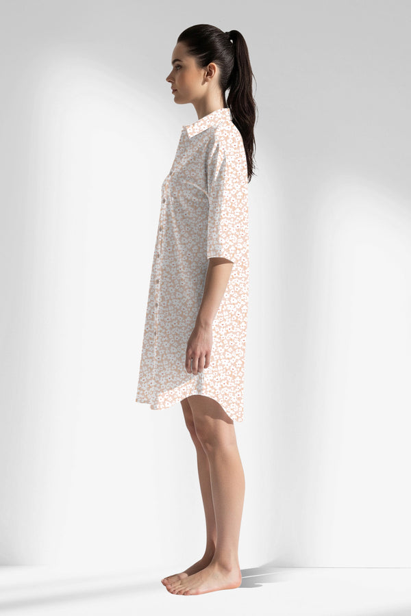 Woman Polyviscon Vanilla Shirt Tunic - VienettaB - AQUA ROTASYON