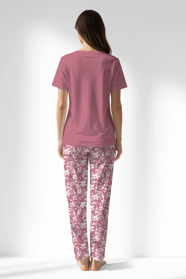 Woman Polyviscon Affection Pyjama Set - VienettaWILD ROSE