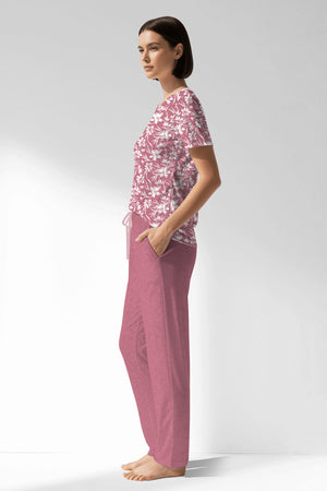 Woman Polyviscon Affection Pocket Detail Pyjama Set - VienettaROTASYON