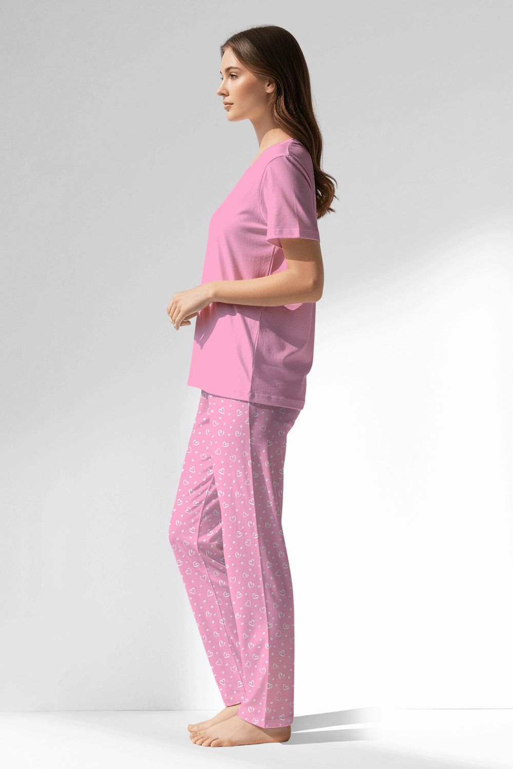 Woman Polyviscon TrueBliss Pyjama Set - VienettaPINK