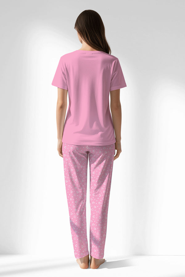 Woman Polyviscon TrueBliss Pyjama Set - VienettaPINK