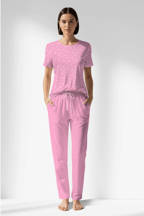 Woman Polyviscon TrueBliss Pocket Detail Pyjama Set - VienettaROTASYON