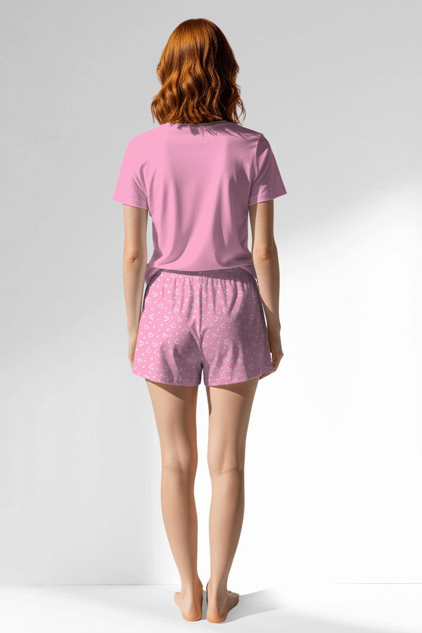 Woman Polyviscon TrueBliss Short Set - VienettaPINK