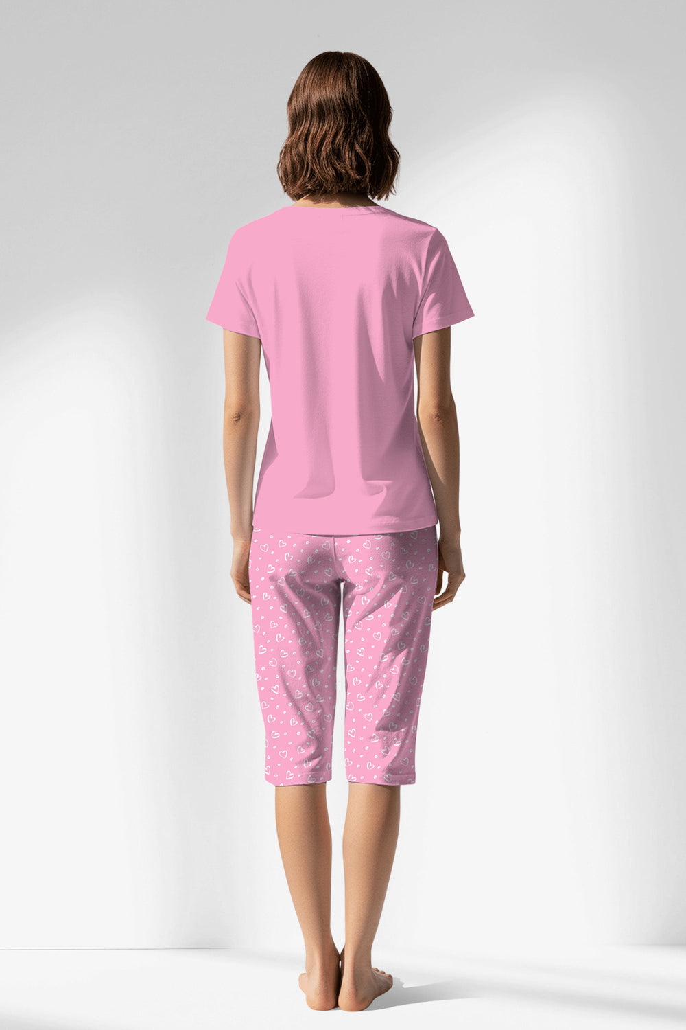 Woman Polyviscon TrueBliss Capri Set - VienettaPINK