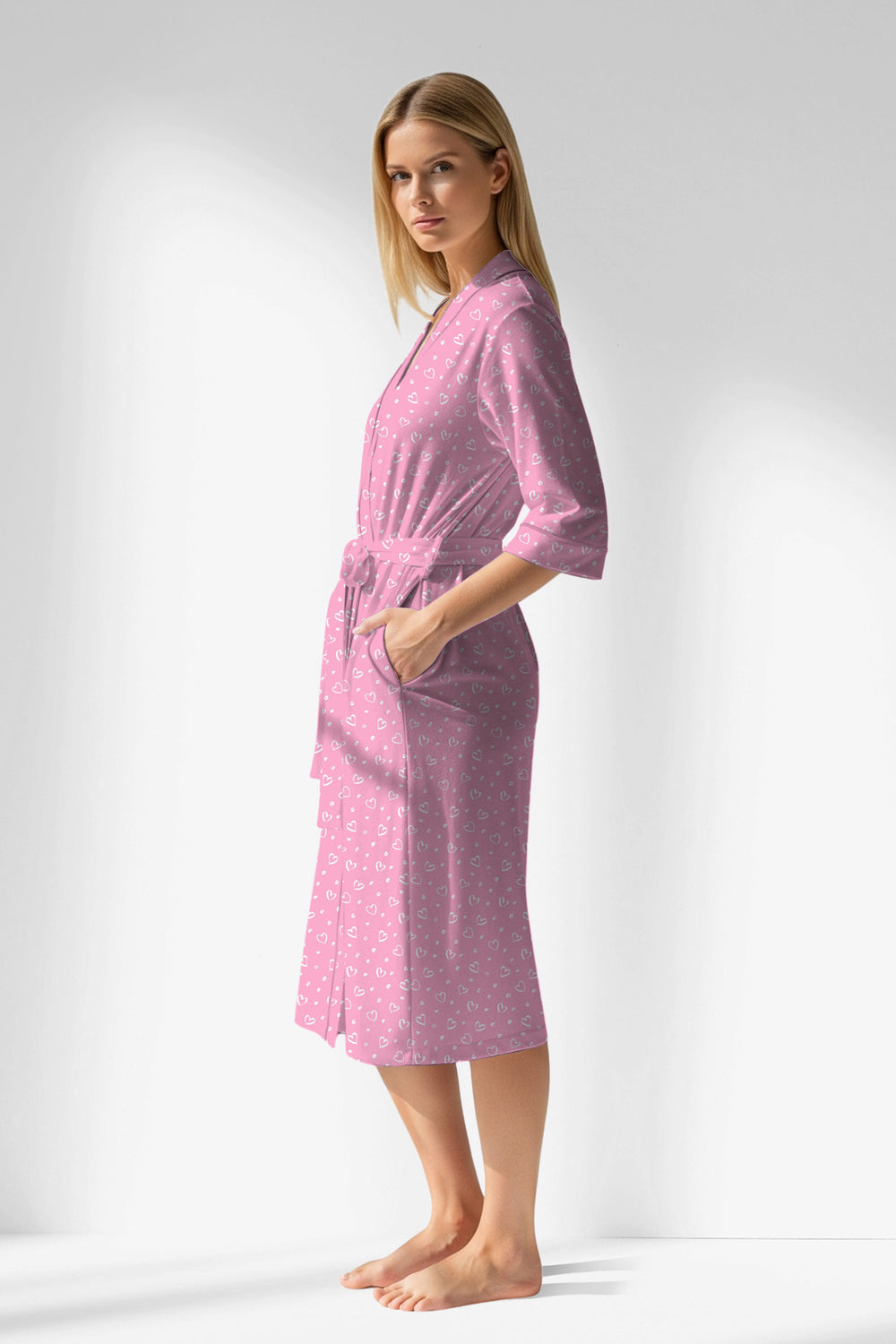 Woman Polyviscon TrueBliss Dressing Gown - VienettaROTASYON