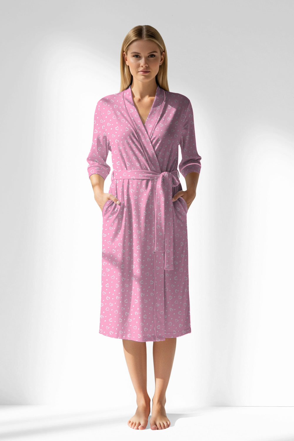 Woman Polyviscon TrueBliss Dressing Gown - VienettaROTASYON