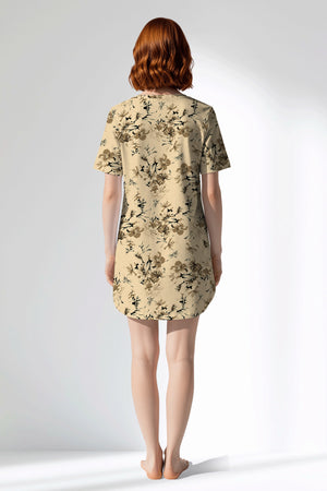 Woman Polyviscon Fleuron Pocket Detail Tunic - VienettaROTASYON