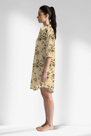 Woman Polyviscon Fleuron Shirt Tunic - VienettaROTASYON