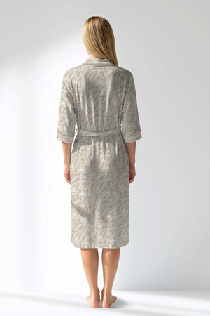 Woman Polyviscon Lunafleur Dressing Gown - ROTASYON - Image 3