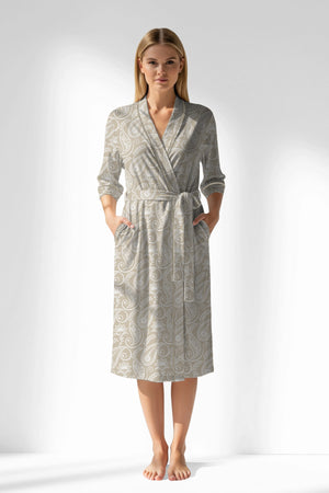Woman Polyviscon Lunafleur Dressing Gown - ROTASYON - Image 1