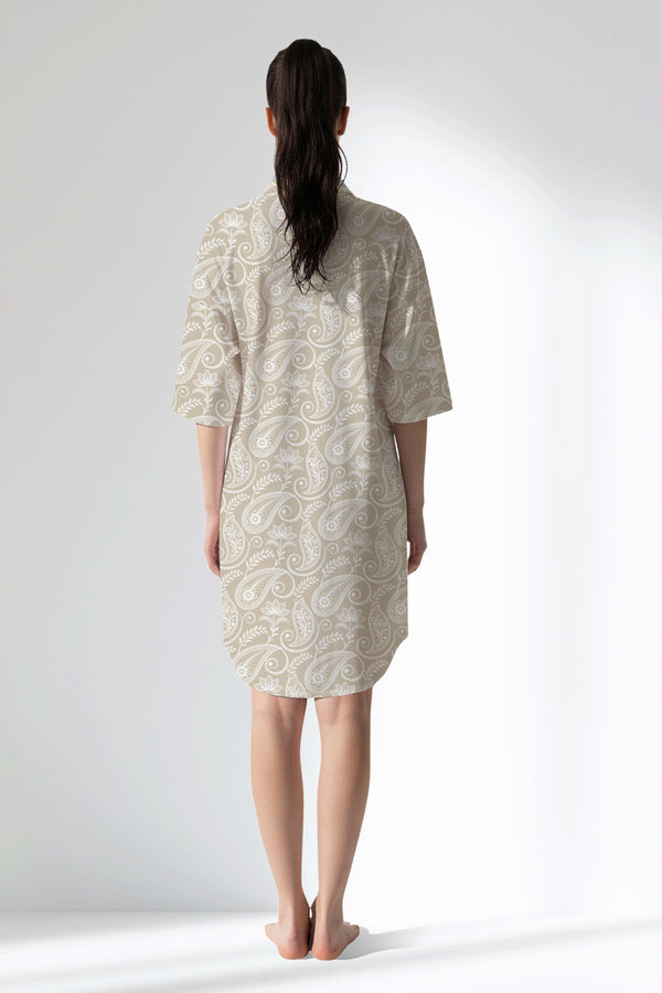 Woman Polyviscon Lunafleur Shirt Tunic - ROTASYON - Image 3