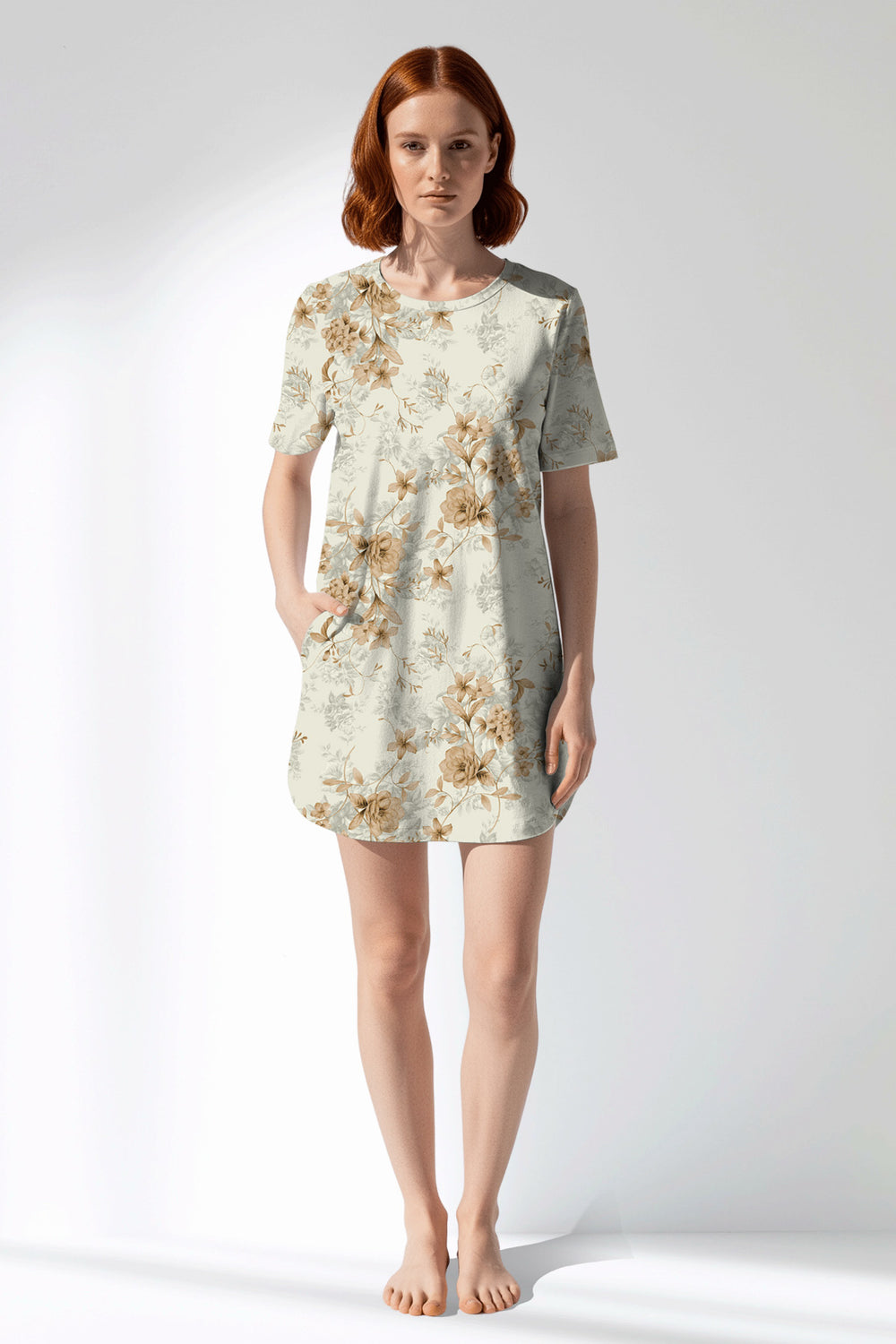 Woman Polyviscon Magnolia Pocket Detail Tunic - VienettaROTASYON