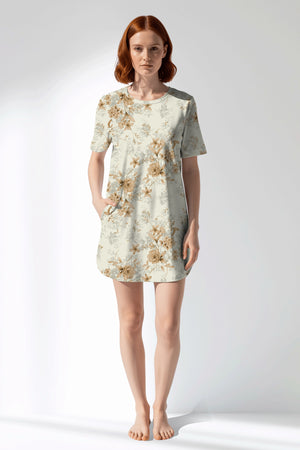 Woman Polyviscon Magnolia Pocket Detail Tunic - VienettaROTASYON