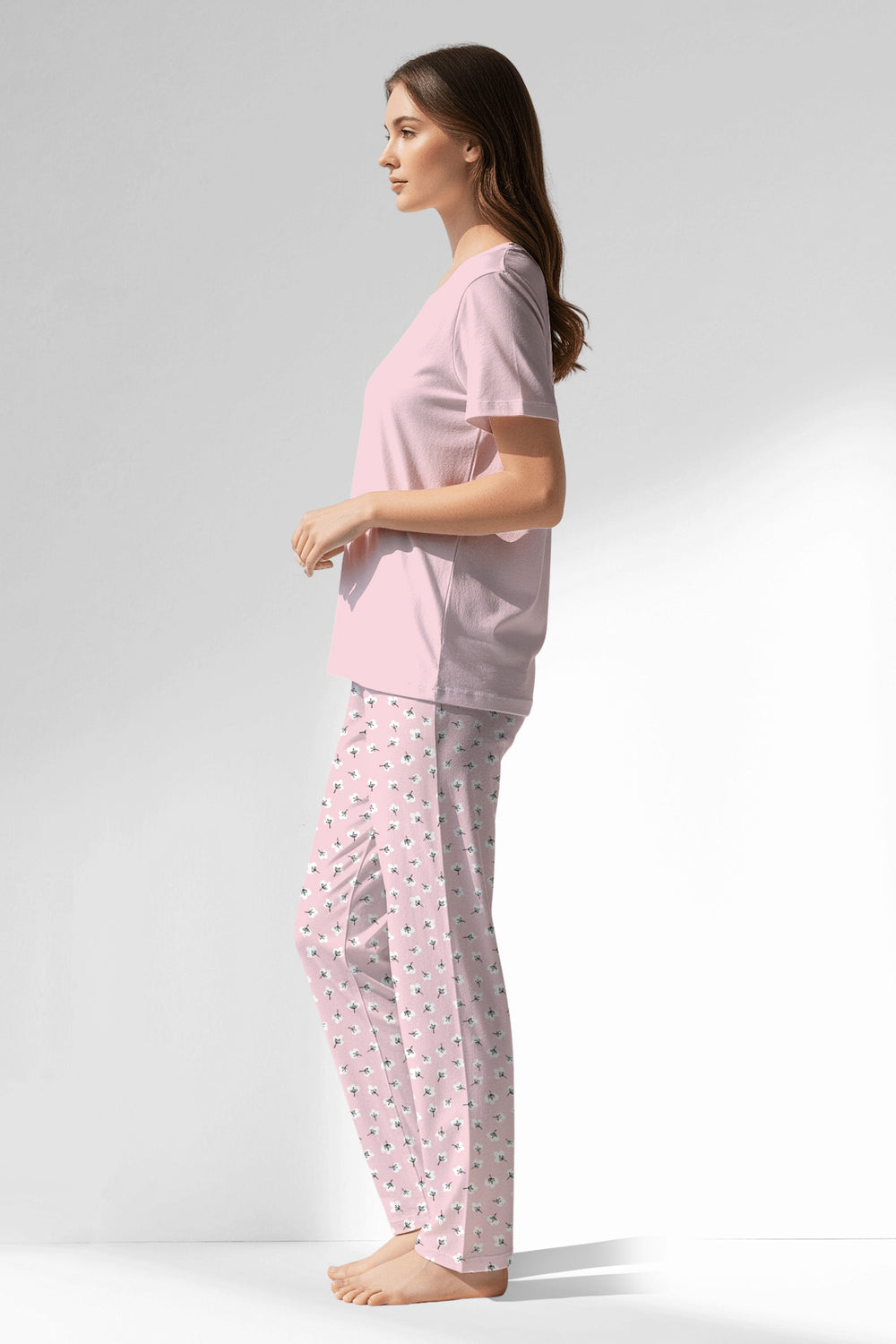 Woman Polyviscon Cloud Pyjama Set - Vienetta12 - 2906