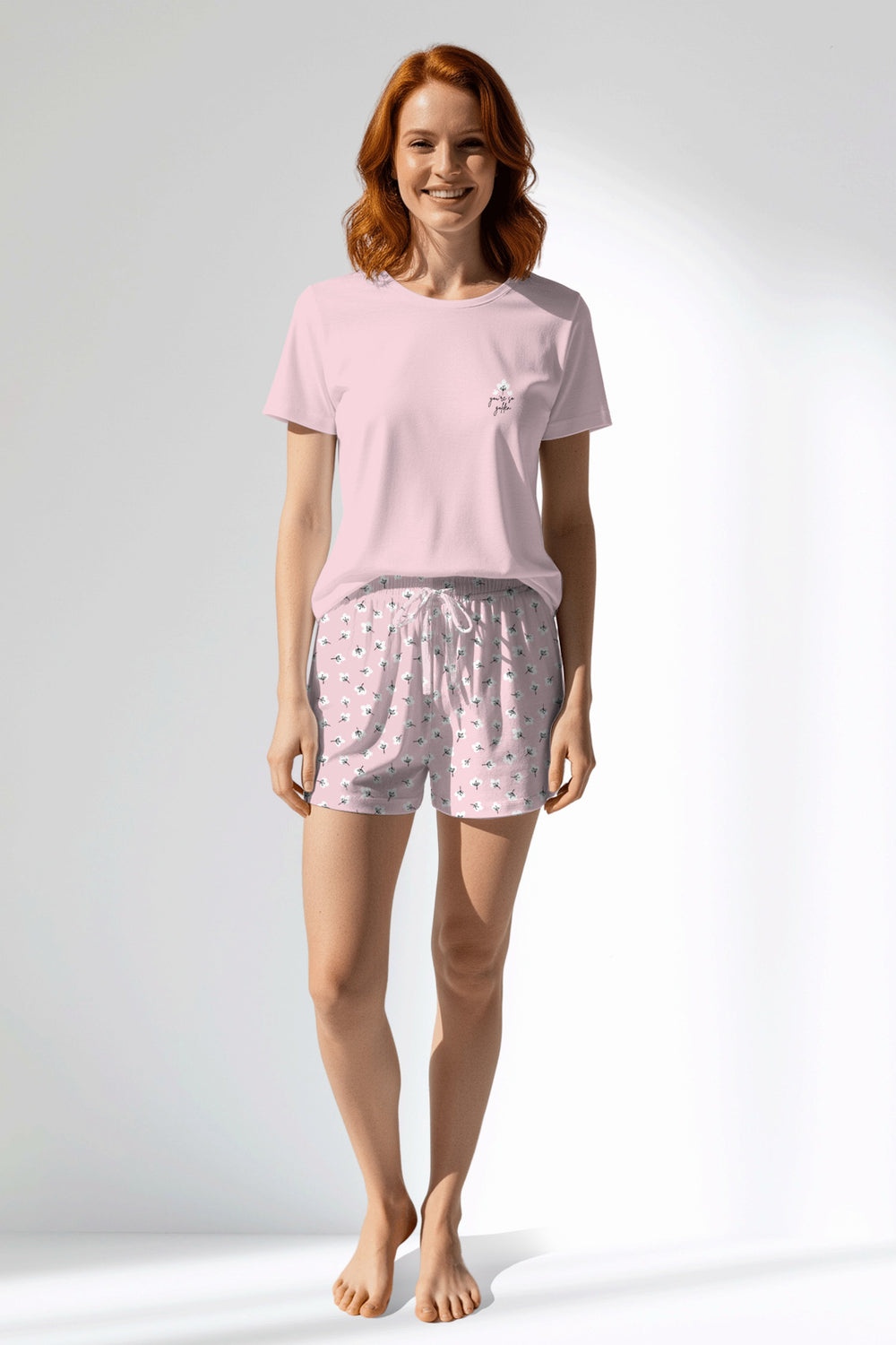 Woman Polyviscon Cloud Short Set - Vienetta12 - 2906